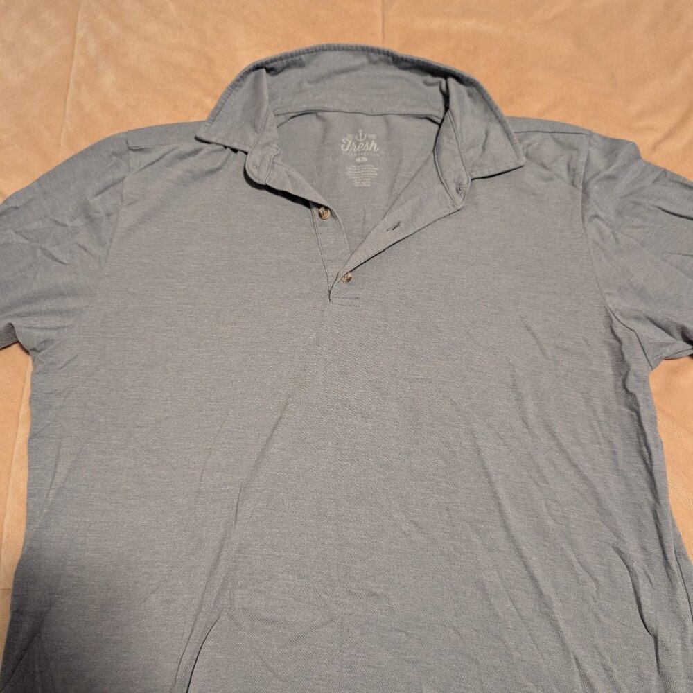 Light Gray Golf Shirt by Fresh Cleen Tees
